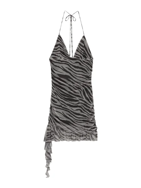 Pull&Bear Šaty šedá černá