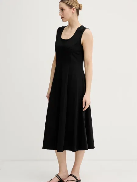 Calvin Klein Jeans sukienka rozkloszowana czarna