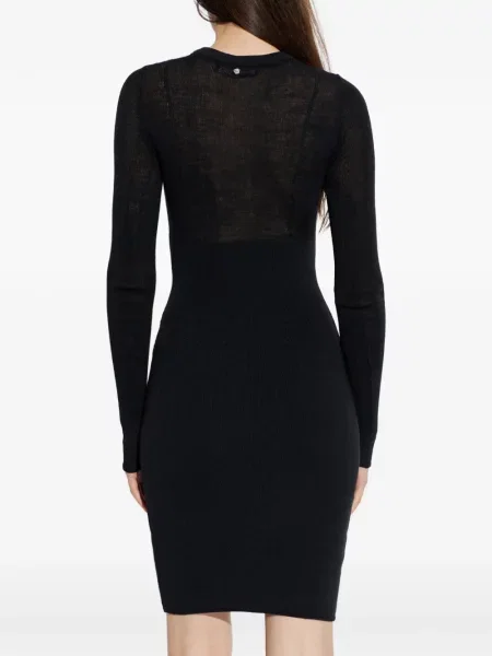 Rochie maxi Versace lungă de costum negru