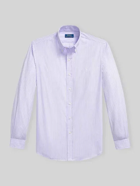 Koszula casualowa o kroju regular fit z czystej bawełny Polo Ralph Lauren fioletowa