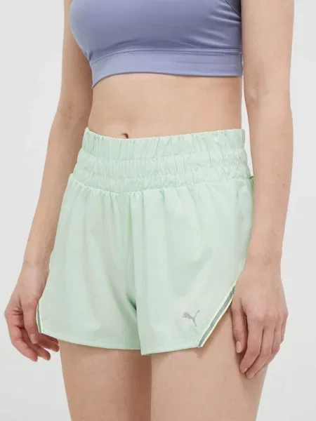 Puma Běžecké šortky zelené
