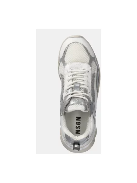 Sneakersy Msgm skórzane szare