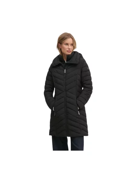 Parka Dkny z kapturem czarna