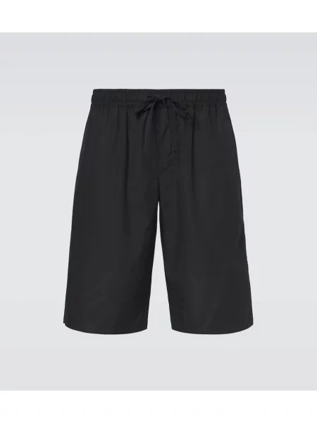 Poplínové bermudy Dolce&gabbana černé