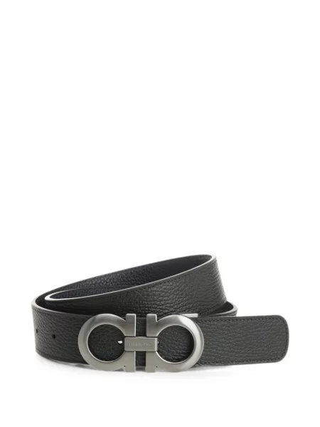 Cu centură curea Ferragamo cu cataramă negru