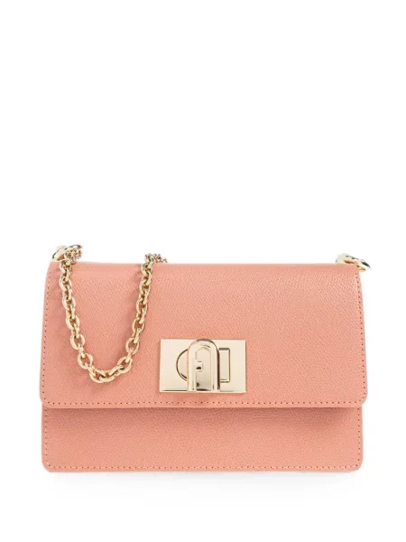 Body Furla din piele roz