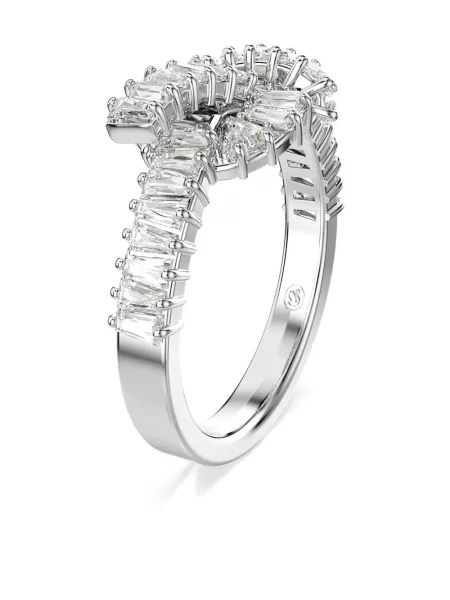 Inel Swarovski argintiu