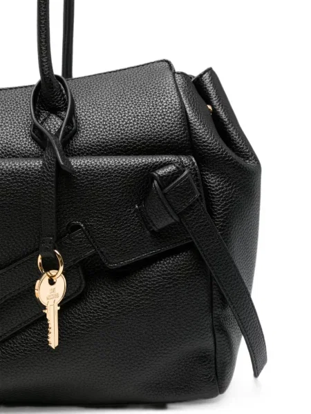 Δερμάτινη τσάντα shopper Love Moschino μαύρο