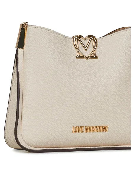 Geantă LOVE MOSCHINO Écru bej