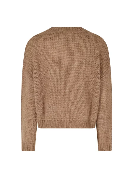 Sweter Roberto Collina brązowy