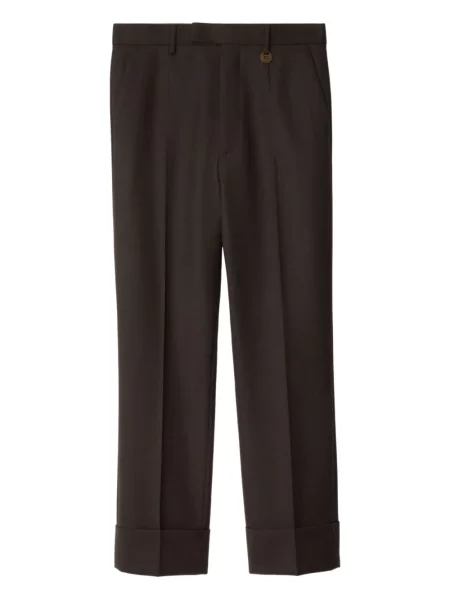 Pantaloni Burberry de lână maro