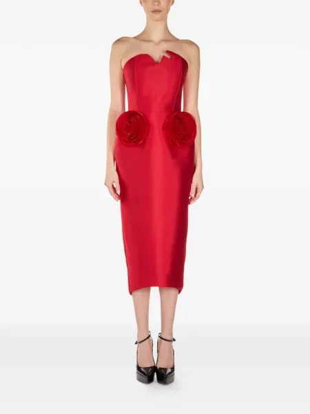 Rochie midi Araftu până la genunchi de costum roșu