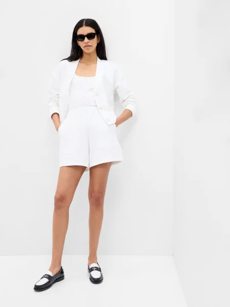 Elastyczna talia szorty Gap białe