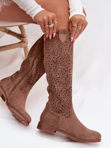 Kotníkové boty S. Barski hnědé