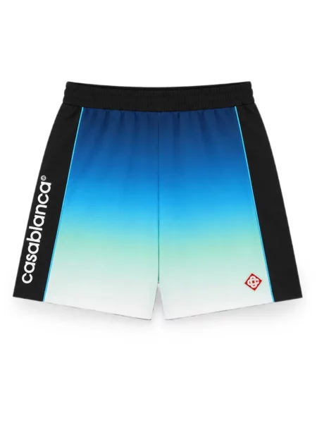 Pantaloni scurți Casablanca cu imagine cu gradient albastru