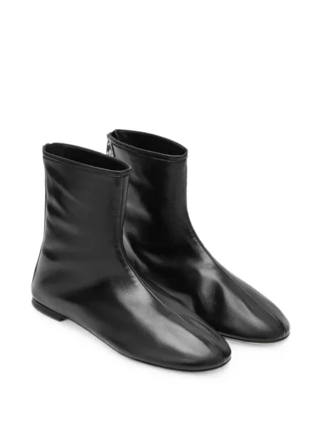 Cizme scurte Dear Frances din piele negru