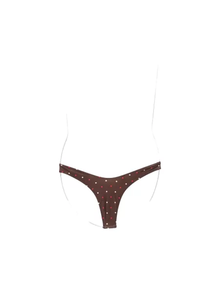Satynowe majtki Frankies Bikinis brązowe