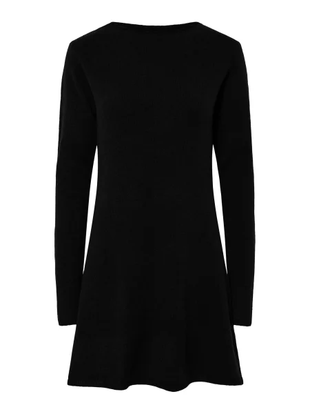 PIECES Pletena obleka PCJunna' črna