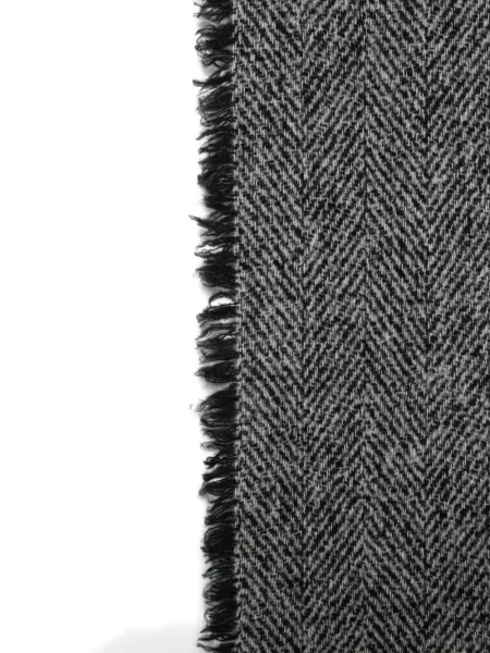 Fular Faliero Sarti cu model herringbone gri