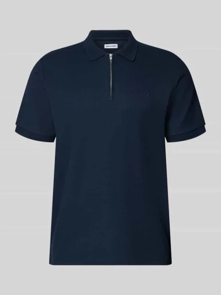 Koszulka polo o kroju regular fit z zamkiem błyskawicznym model AUSTIN' Jack & Jones