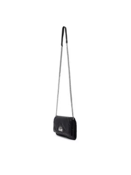 Armani Exchange crossbody torba za žene od imitacije kože crna