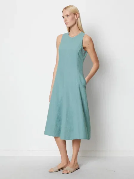 Marc O’Polo Сукня міді Льон блакитний