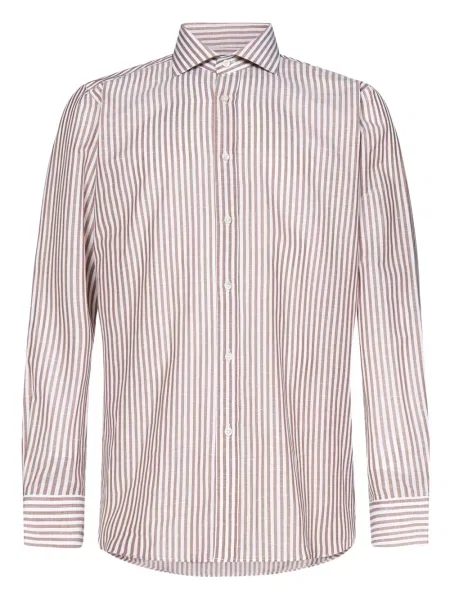 Pruhovaná s límcem košile Franzese Collection