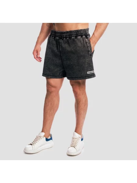 Szorty fitness oversize Aura Washed czarne