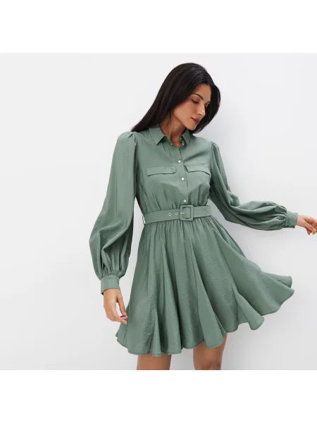 Mohito Сукня-сорочка міні Хакі