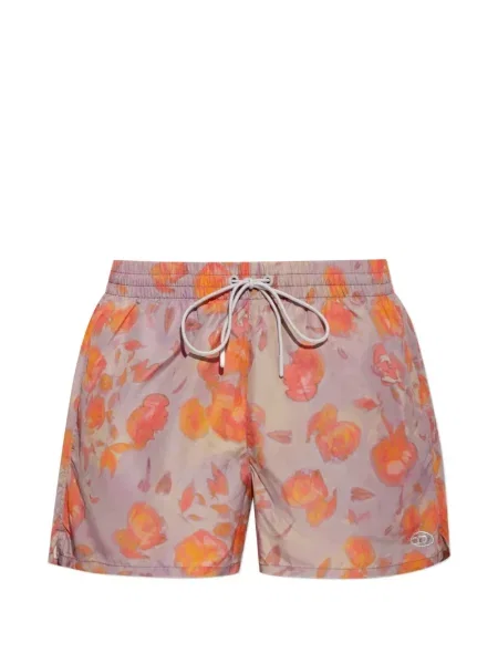 Slip de baie Diesel cu model floral cu imagine violet