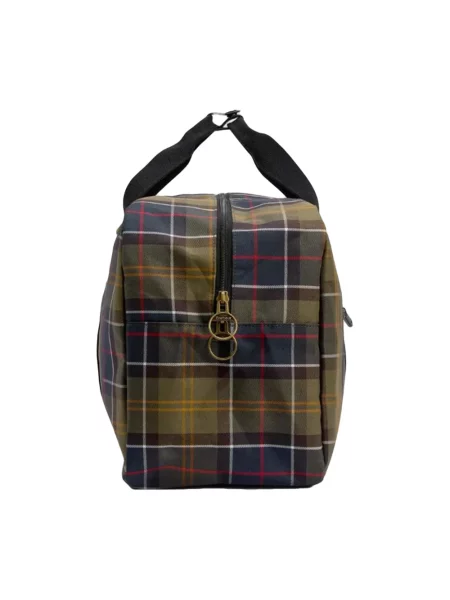 Torba Barbour w kratę z nadrukiem zielona