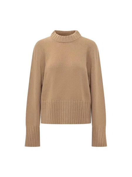 Sweter Laneus brązowy