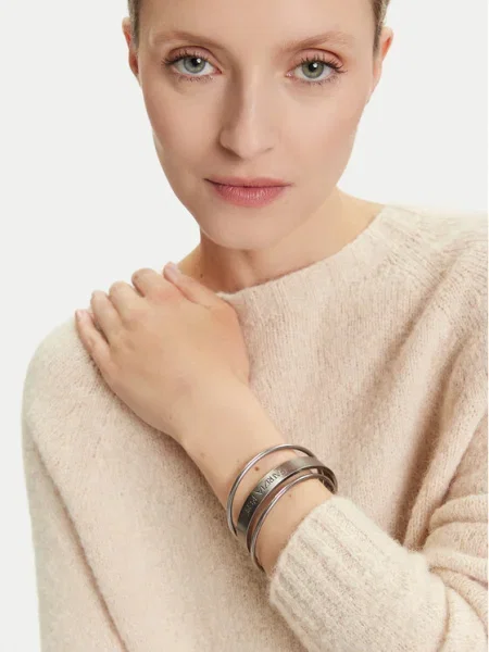 Patrizia Pepe Комплект 3 гривни сребрист