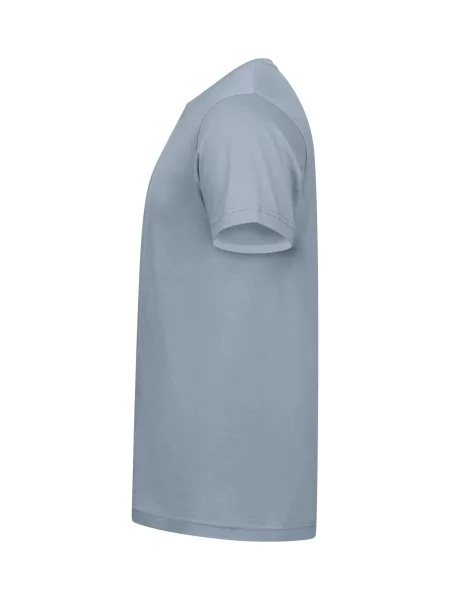 Clique Basic-T T-shirt dopasowany z bawełny – light blue niebieska
