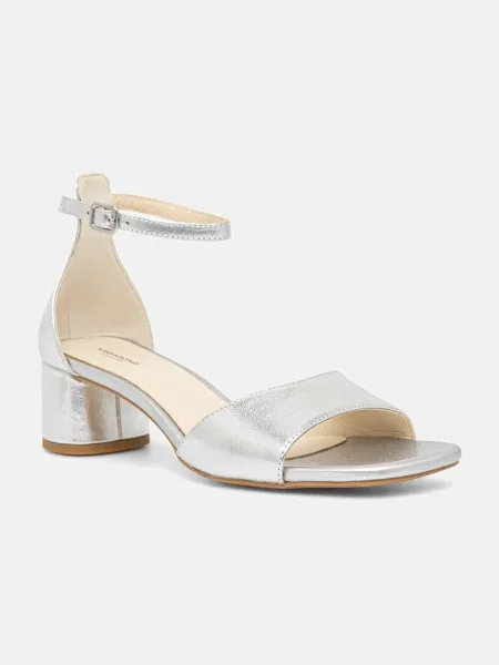 Кожени сандали Vagabond Shoemakers PIPER сребристо