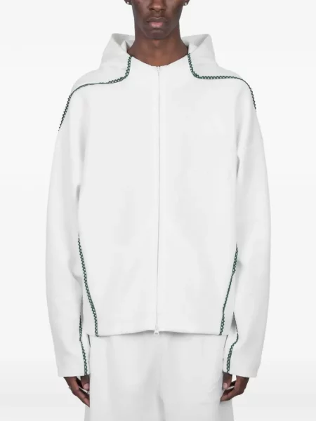 Tricou Adidas cu dungi din dantelă alb