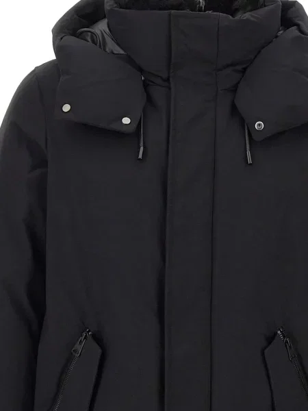 Geacă parka Mackage cu glugă negru