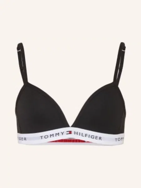 Tommy Hilfiger Měkká Podprsenka černá bílá