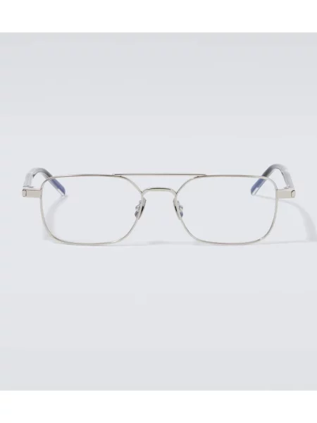 Ochelari de soare Saint Laurent argintiu