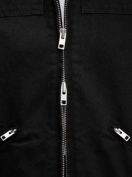 Куртка The North Face в деловом стиле из канваса черная