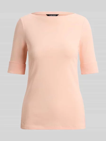 Lauren Ralph Lauren t-shirt z bawełną pomarańczowa