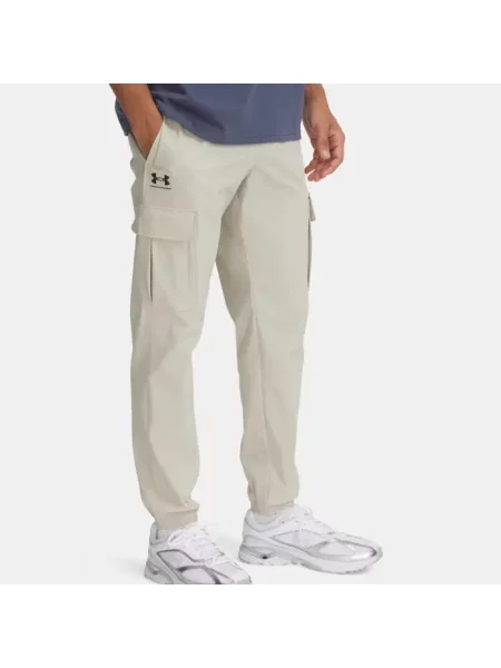 Spodnie Mężczyzna UNDER ARMOUR UA VIBE WOVEN CARGO PANTS beżowe