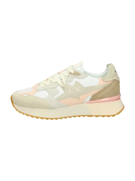 Sneakersy Sun68 skórzane białe