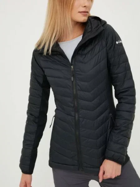 Columbia geaca sport Powder Pass de tranzitie negru