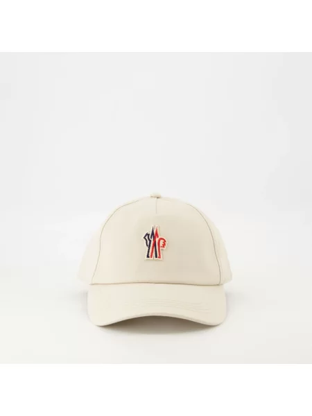 Czapka z daszkiem Moncler z logo beżowa