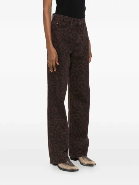 Blugi Rag & Bone cu imagine cu model leopard maro