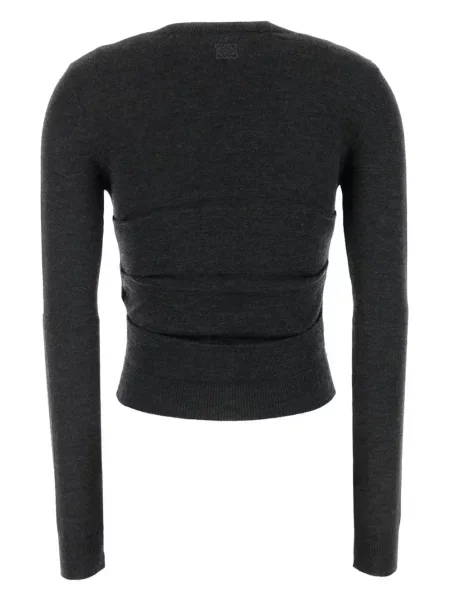 Cardigan Loewe drapat gri
