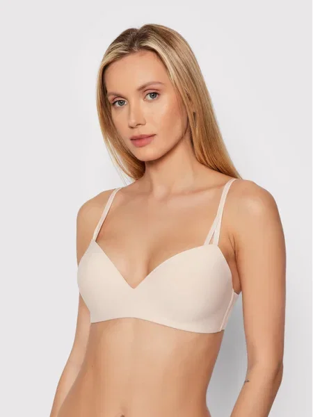Calvin Klein Underwear Melltartó Seductive Comfort világos bézs