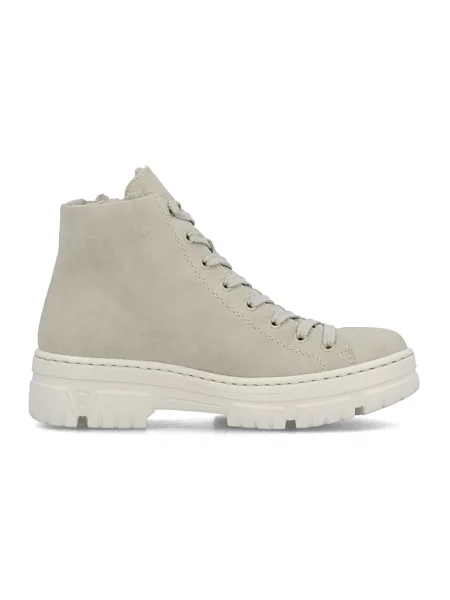Buty do kostki Rieker sznurowane szare