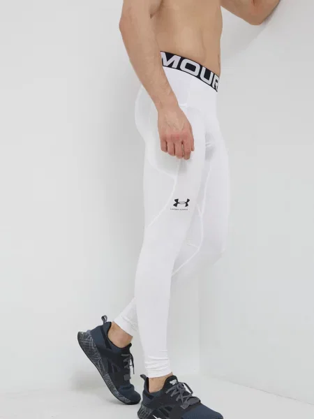 Legginsy Under Armour UA Cg Armour Novelty Compression white/black białe